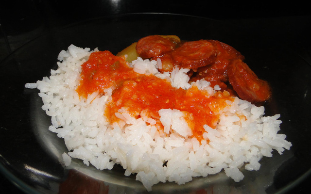 Ensopado de linguiça na pressão