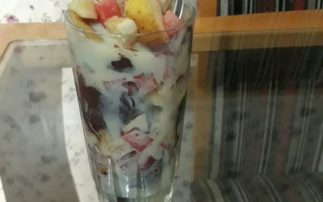 Açaí de salada de frutas