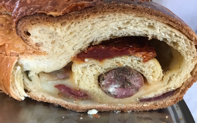 Pão de lingüiça delicioso