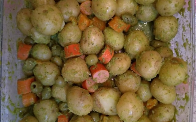 Batata temperada ao molho