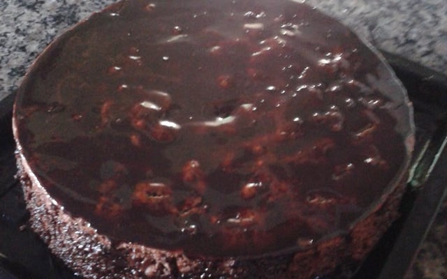 Bolo fácil de chocolate no liquidificador