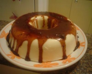 Manjar de coco com chocolate