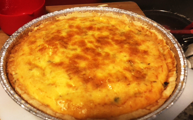 Quiche de alho-poró