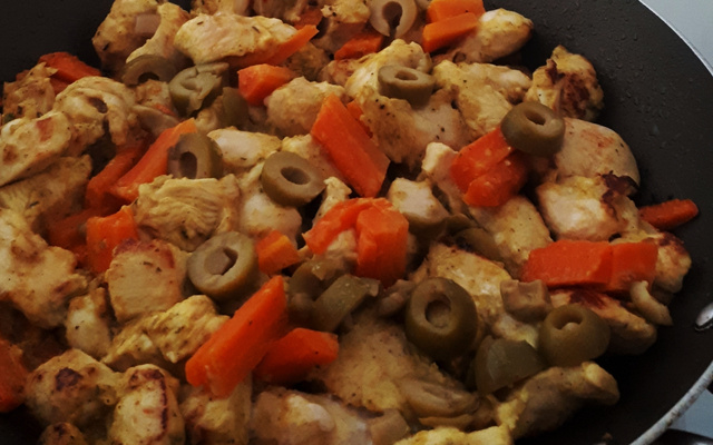 Picadinho de frango e mostarda