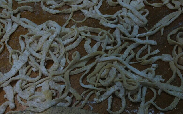 Massa caseira de macarrão