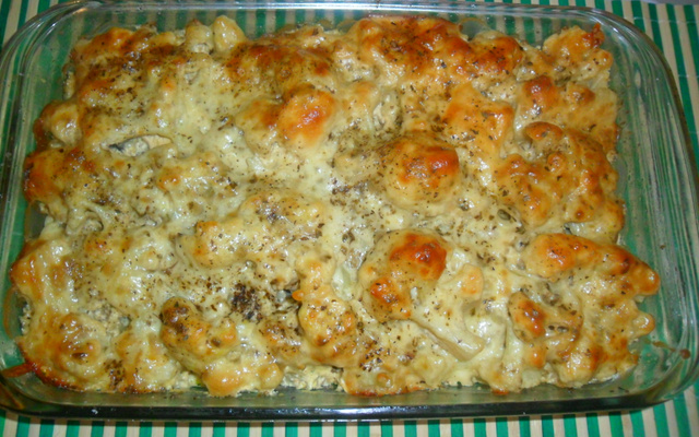 Couve-flor gratinada