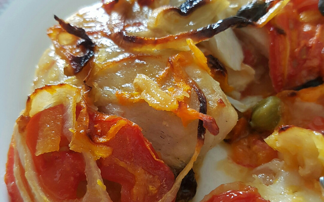 Filé de peixe ao forno