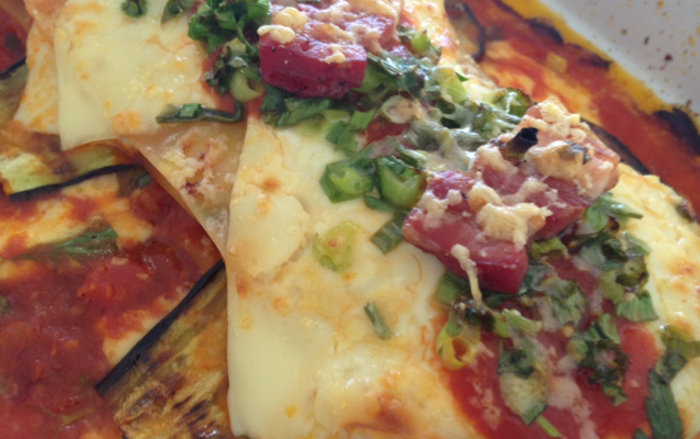 Lasanha de berinjela