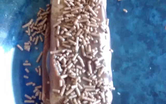 Panqueca de chocolate com recheio de brigadeiro