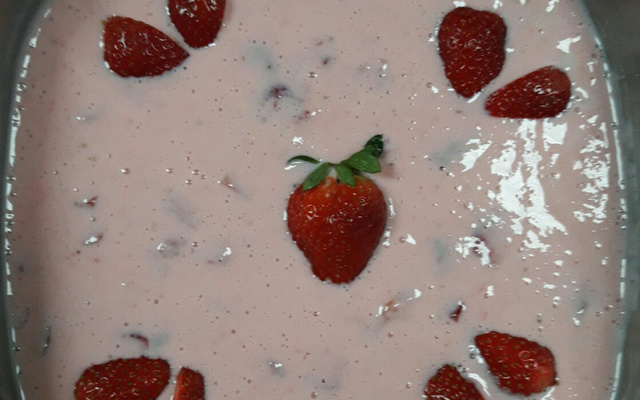 Mousse de morango