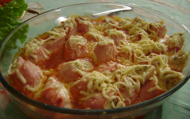 Enroladinho de macarrão