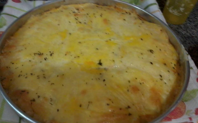 Escondidinho de carne seca com aipim