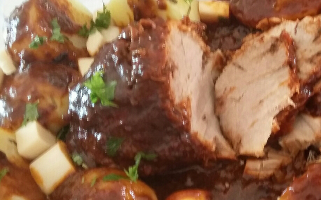 Lagarto assado com cerveja preta