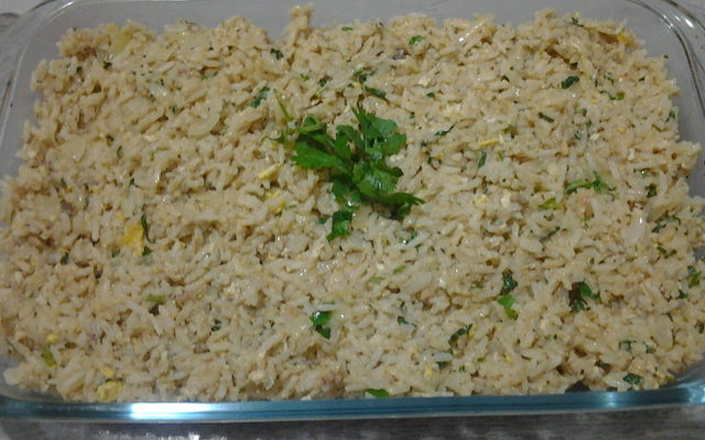 Arroz com maionese do Alex