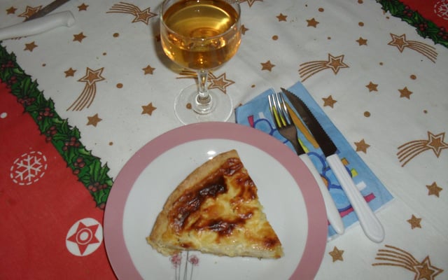 Quiche de requeijão e queijos