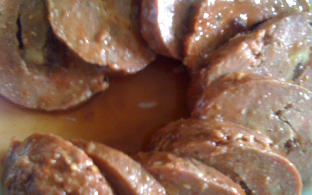 Delicioso rocambole de carne