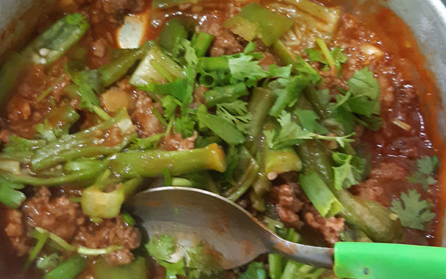 Carne moída com quiabo inesquecível