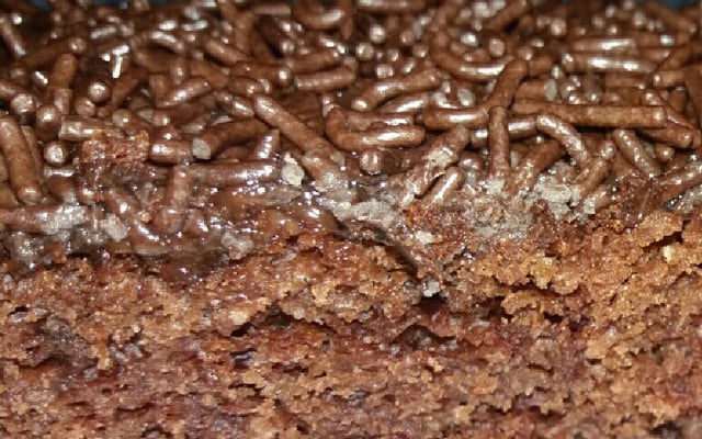 Bolo aerado de chocolate