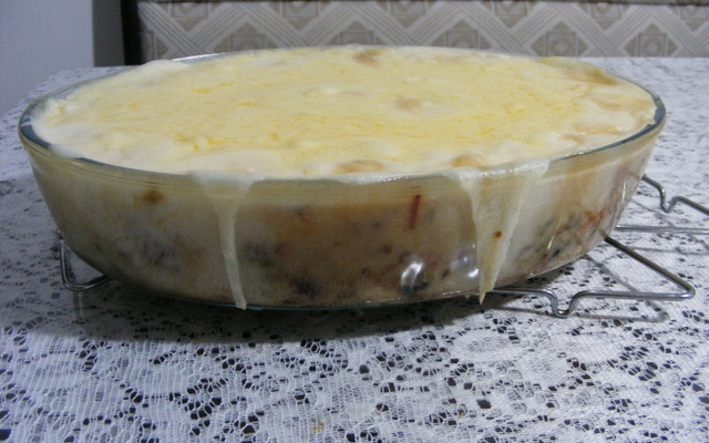 Escondidinho de carne seca com requeijão