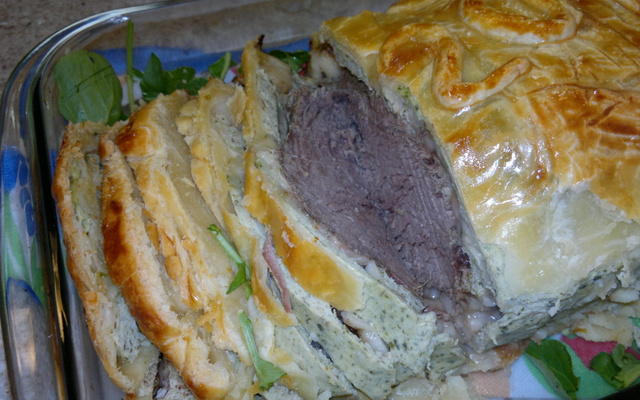 Filé elegante em crosta folhada (Chef Luciano)