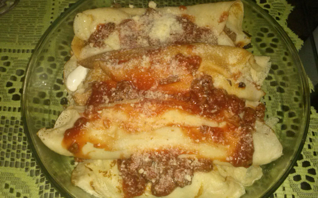 Panqueca de carne moída fácil