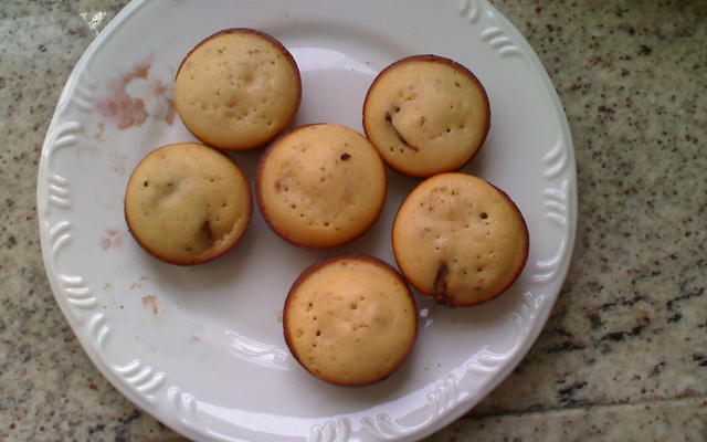 Muffin com pedaços de chocolate