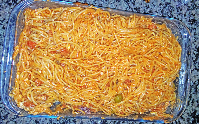 Macarrão com creme de leite