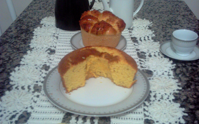 Bolo de creme de milho