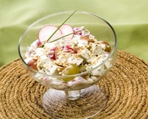 Salada de ricota com limão