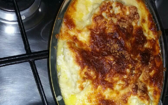 Couve-flor gratinada