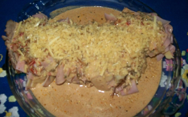 Lagarto recheado de forno