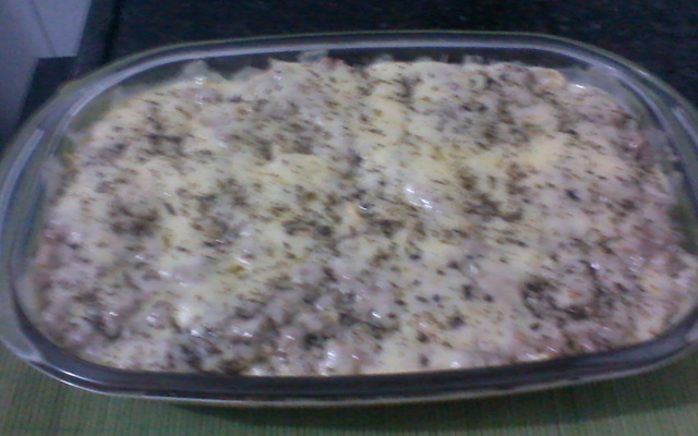 Macarronada com mussarela