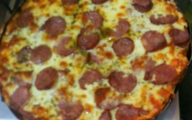 Pizza de pão de fôrma