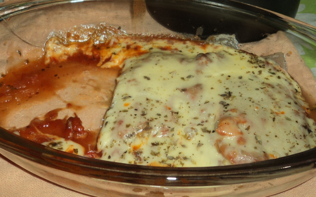 Filé à parmegiana ao forno