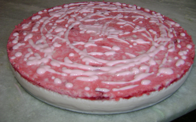 Torta de morango com gelatina