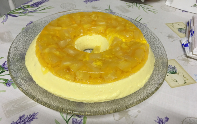 Pudim de abacaxi
