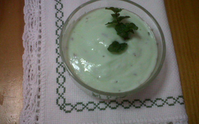 Molho de menta para salada