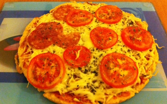 Pizza caseira com fermento químico