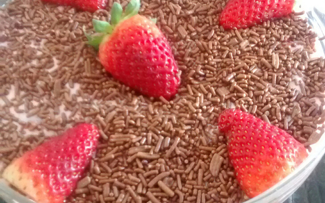 Mousse de leite em pó