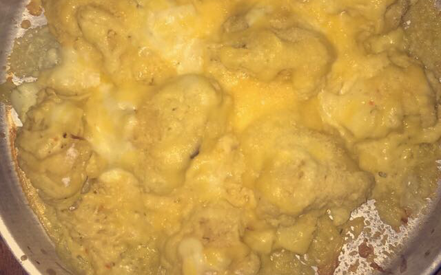 Couve flor gratinada