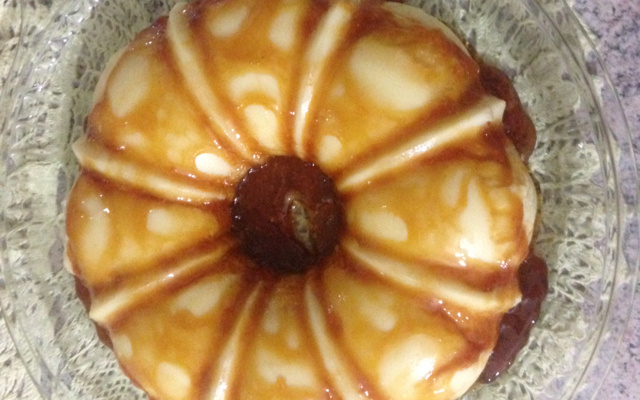 Pudim de micro-ondas