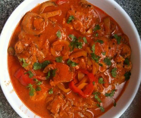 Peixe com leite de coco