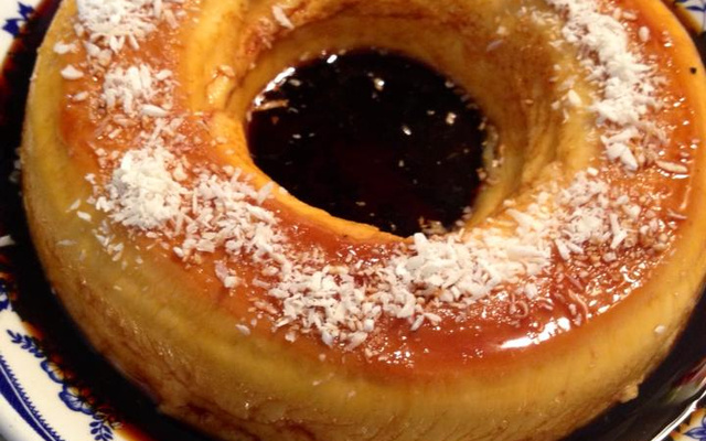 Pudim de micro-ondas