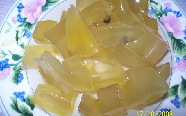 Doce de mamão verde em cubinhos