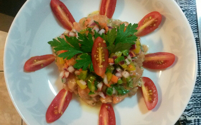 Tartar de salmão