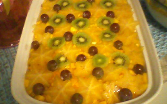 Pavê de panetone com frutas