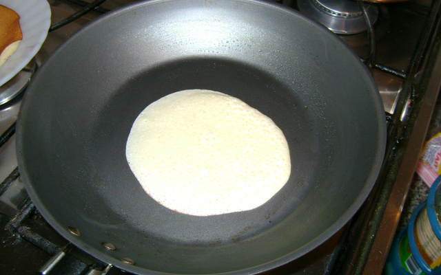 Waffle de frigideira (pancakes)