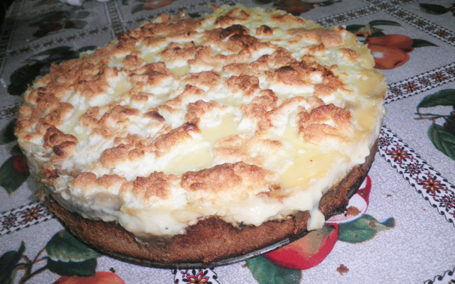 Torta merengue de banana da terra