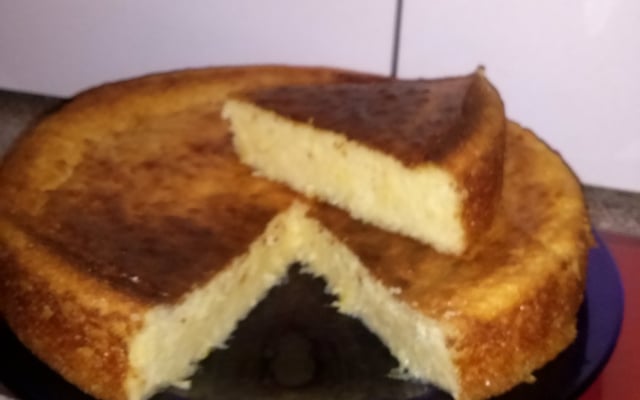 Bolo de milho no liquidificador