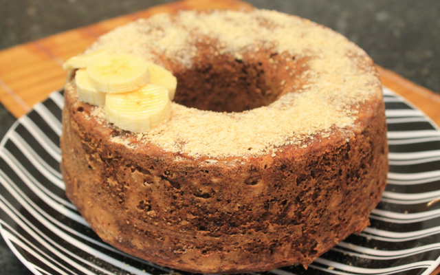 Bolo integral de banana